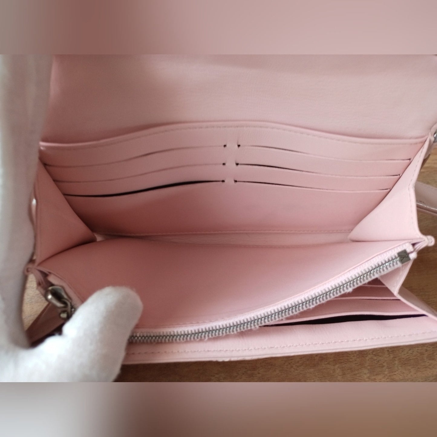 Authentic Louis Vuitton New Wave Pink Calfskin clutch