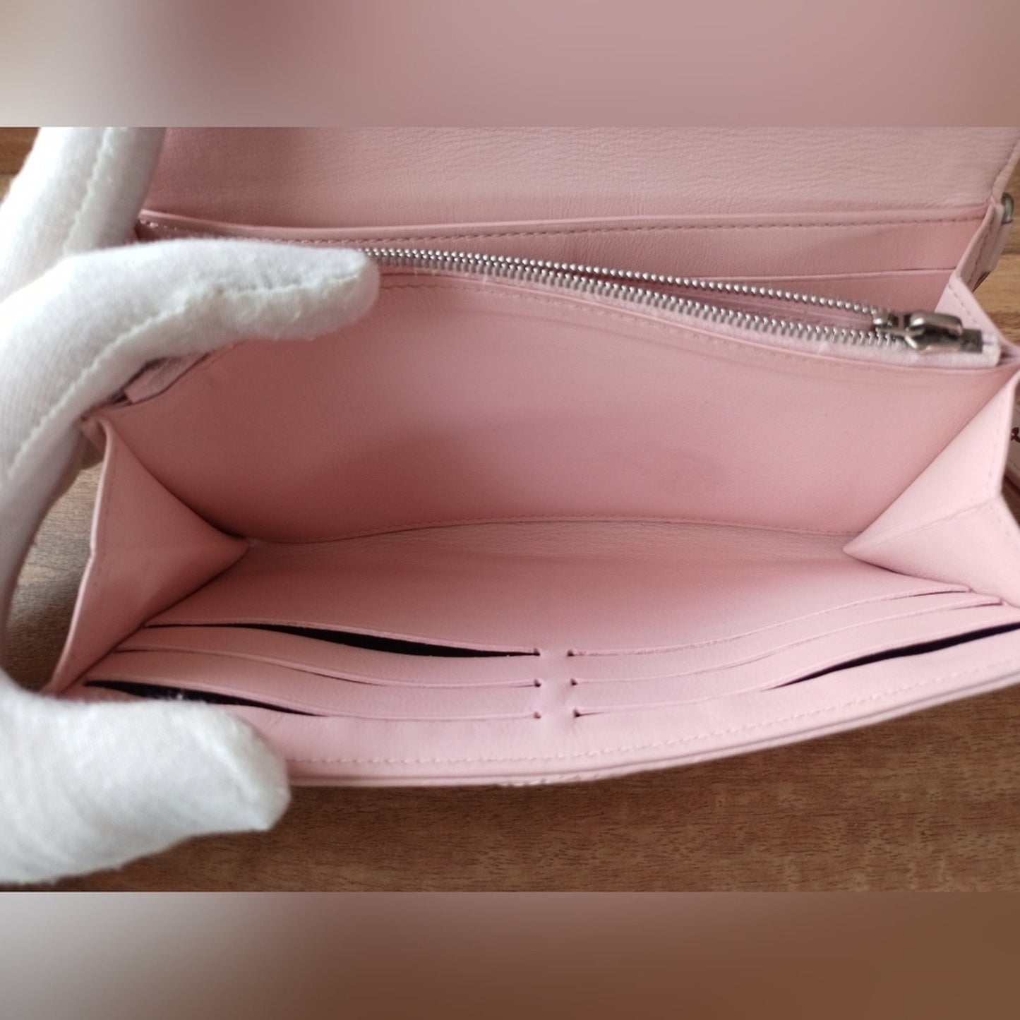 Authentic Louis Vuitton New Wave Pink Calfskin clutch