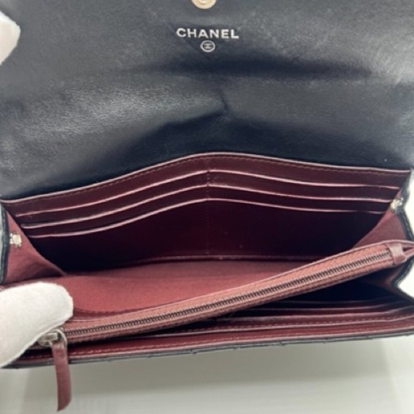 Chanel Black 2.55 Reissue Wallet