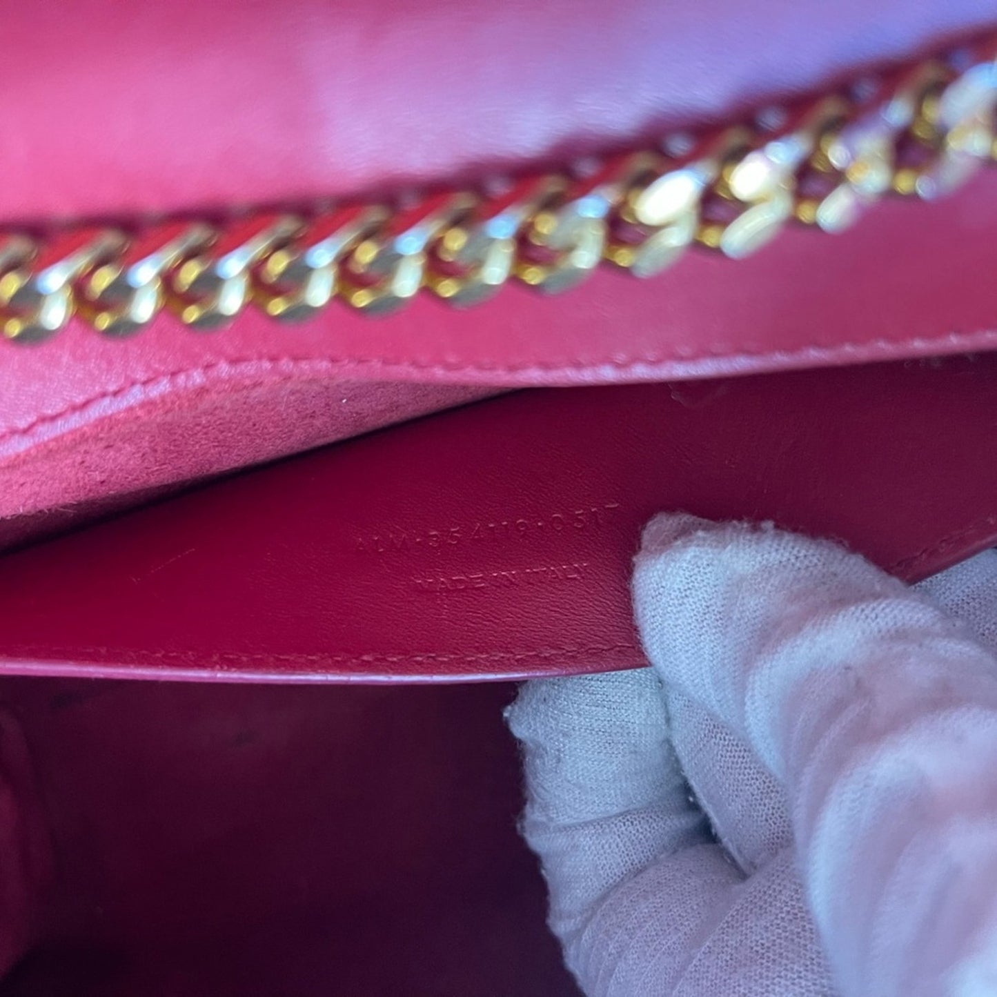 Authentic Yves Saint Laurent POMPOM KATE LEATHER CROSSBODY bag