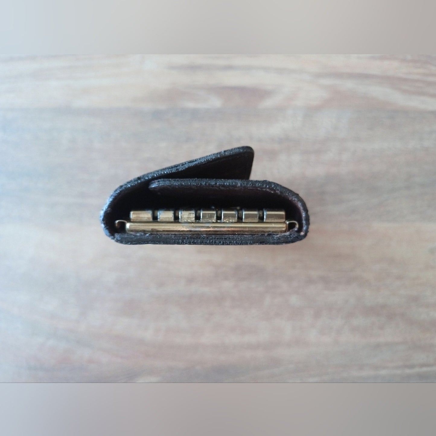 Authentic Louis Vuitton Ebene Leather Key Holder Wallet