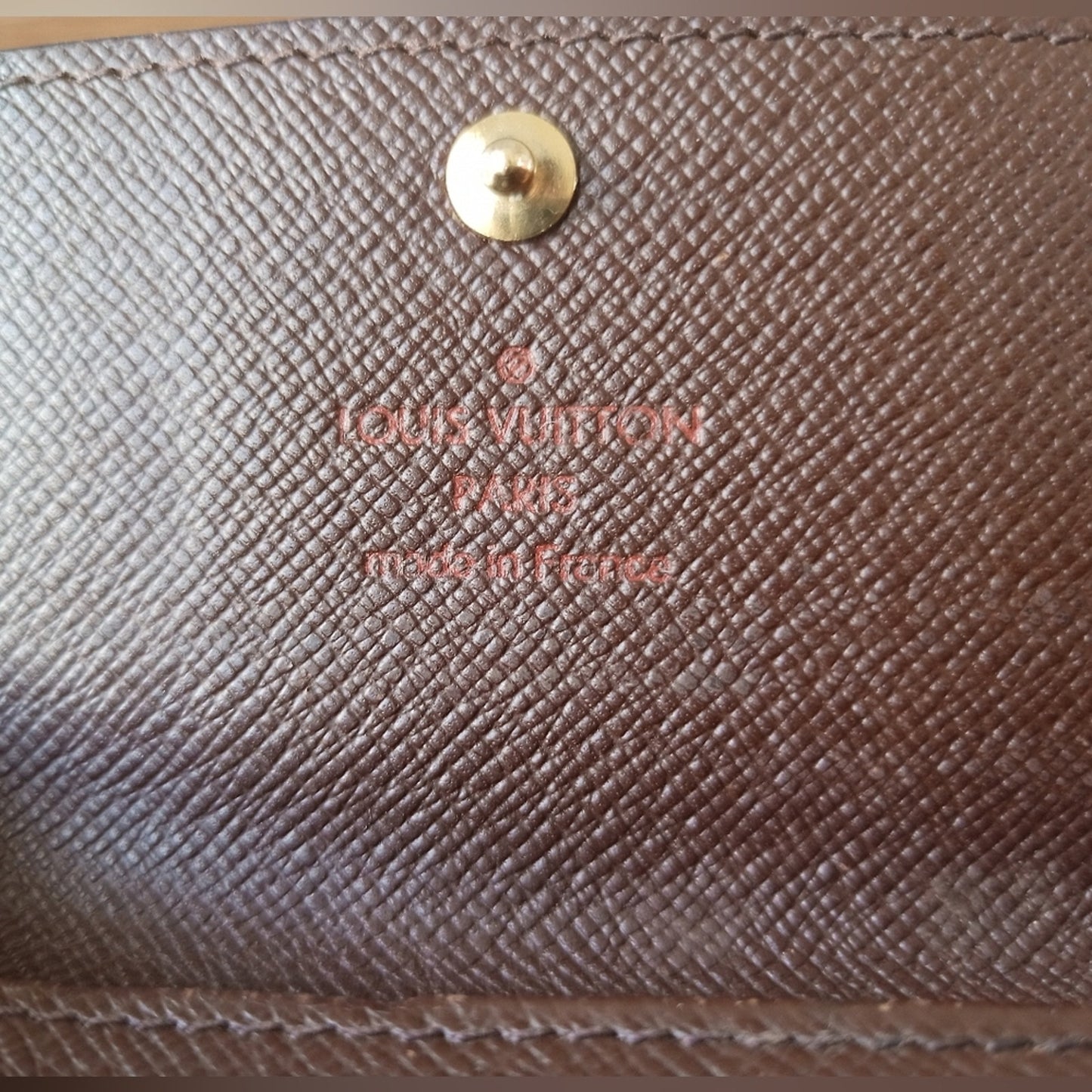 Authentic Louis Vuitton Ebene Leather Key Holder Wallet