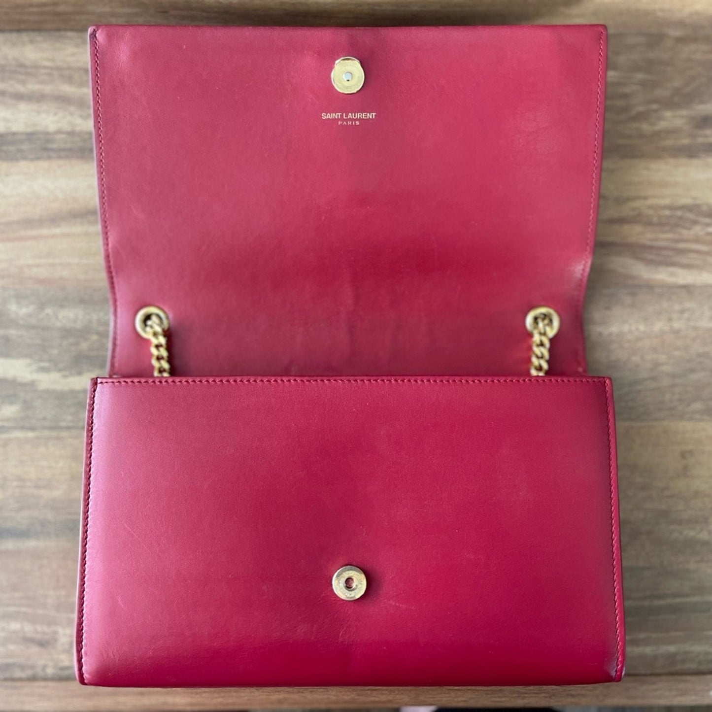 Authentic Yves Saint Laurent POMPOM KATE LEATHER CROSSBODY bag