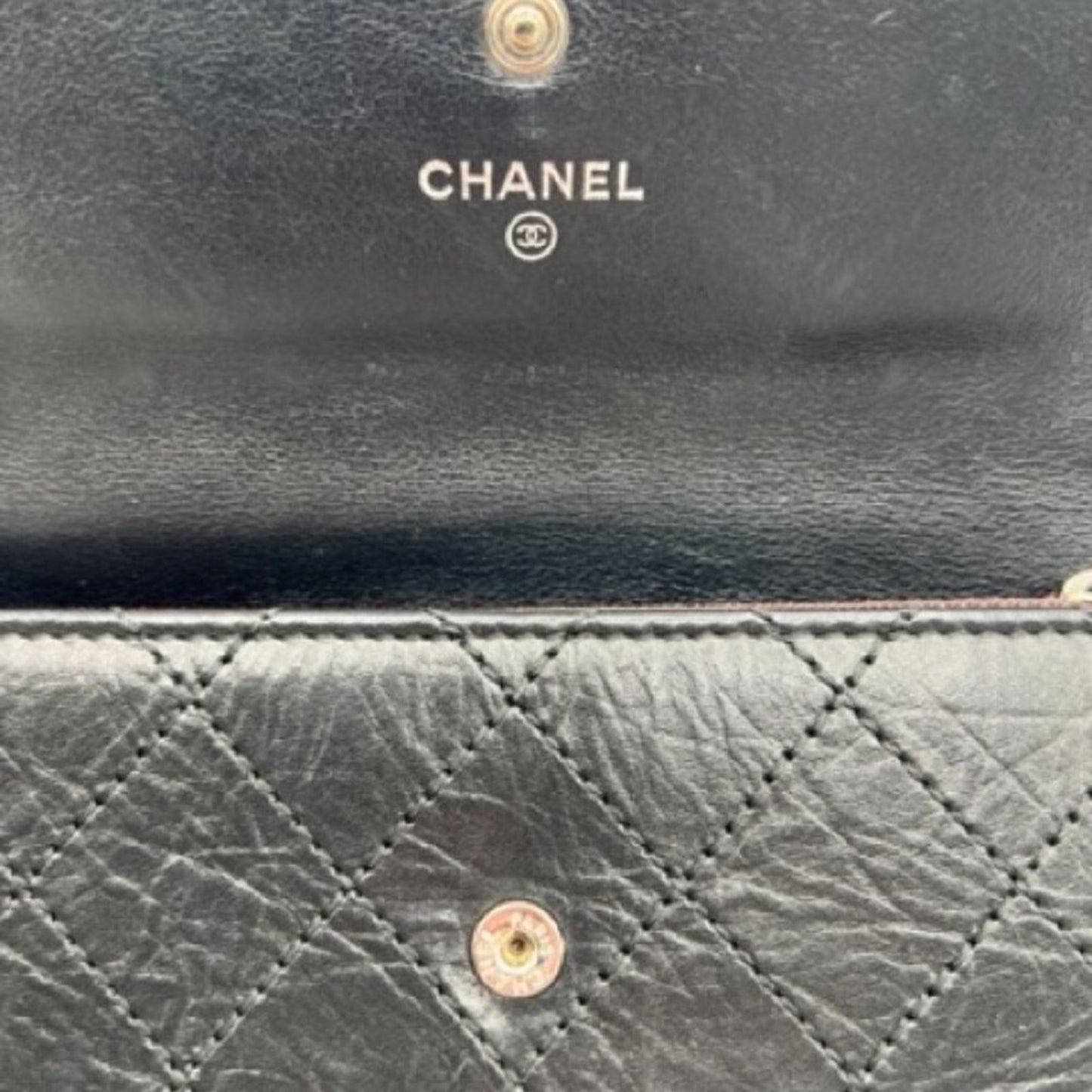 Chanel Black 2.55 Reissue Wallet