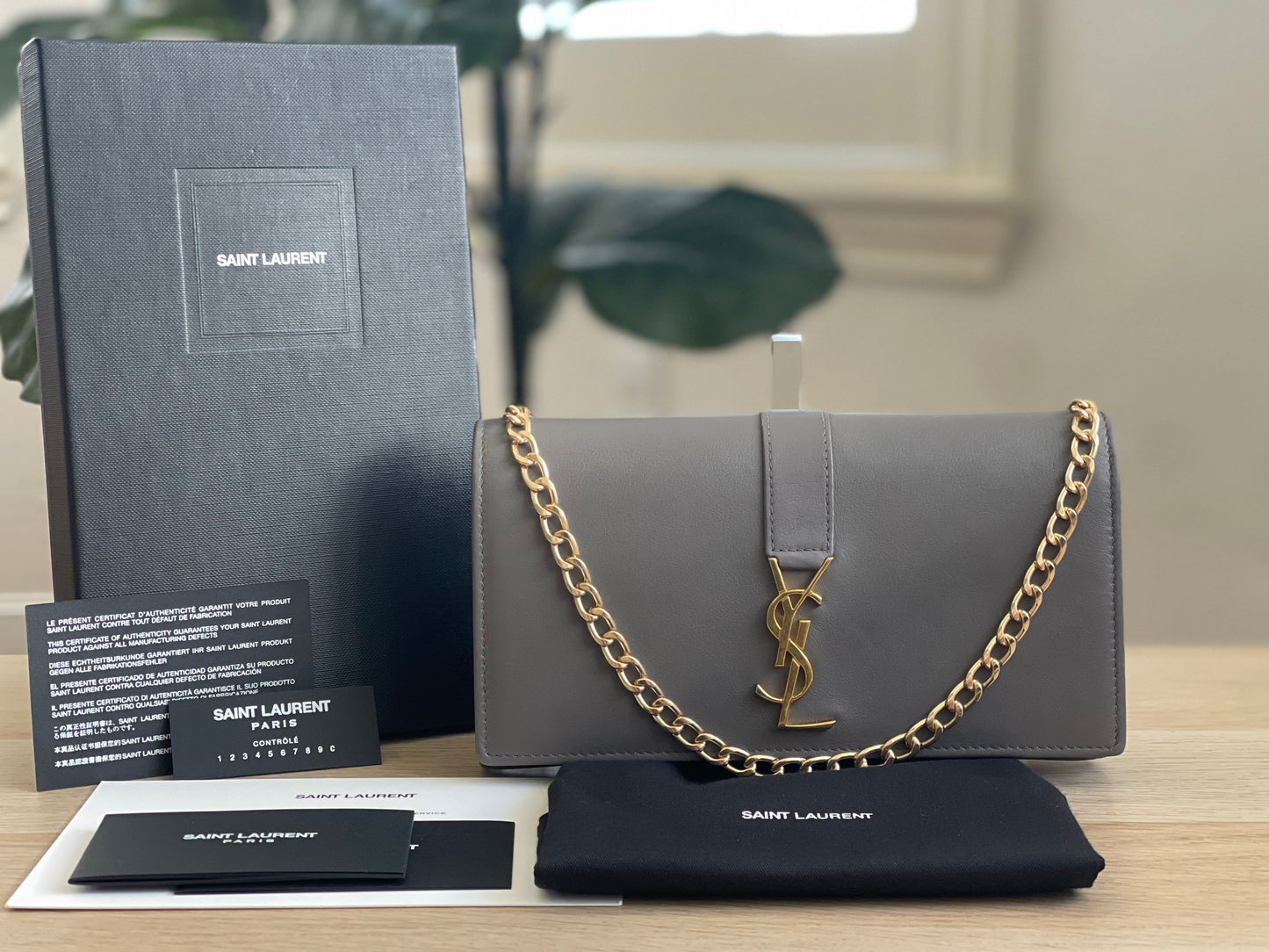 Yves Saint Laurent Kate Flap Wallet on Chain