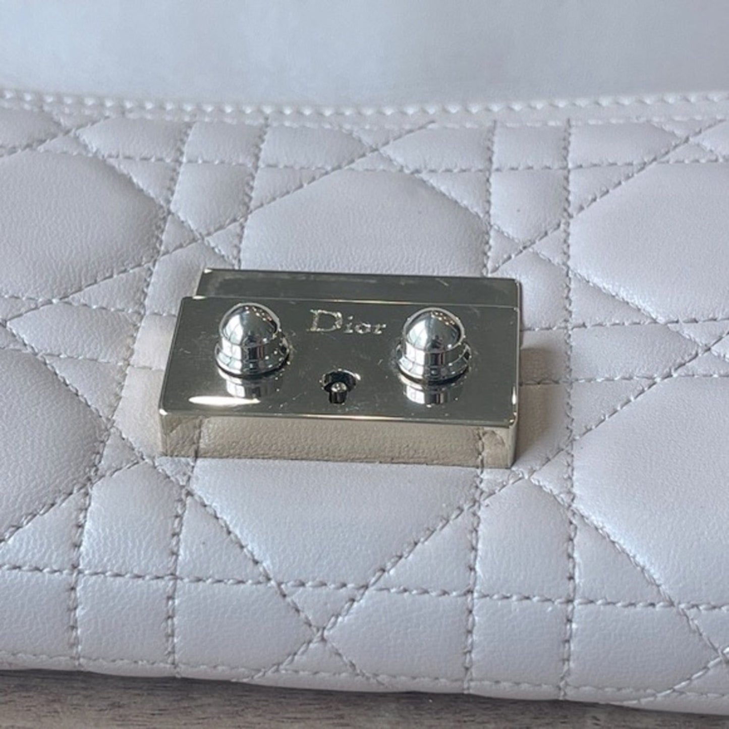 Authentic Christian Dior Cannage Miss Dior Promenade Wallet on Chain
