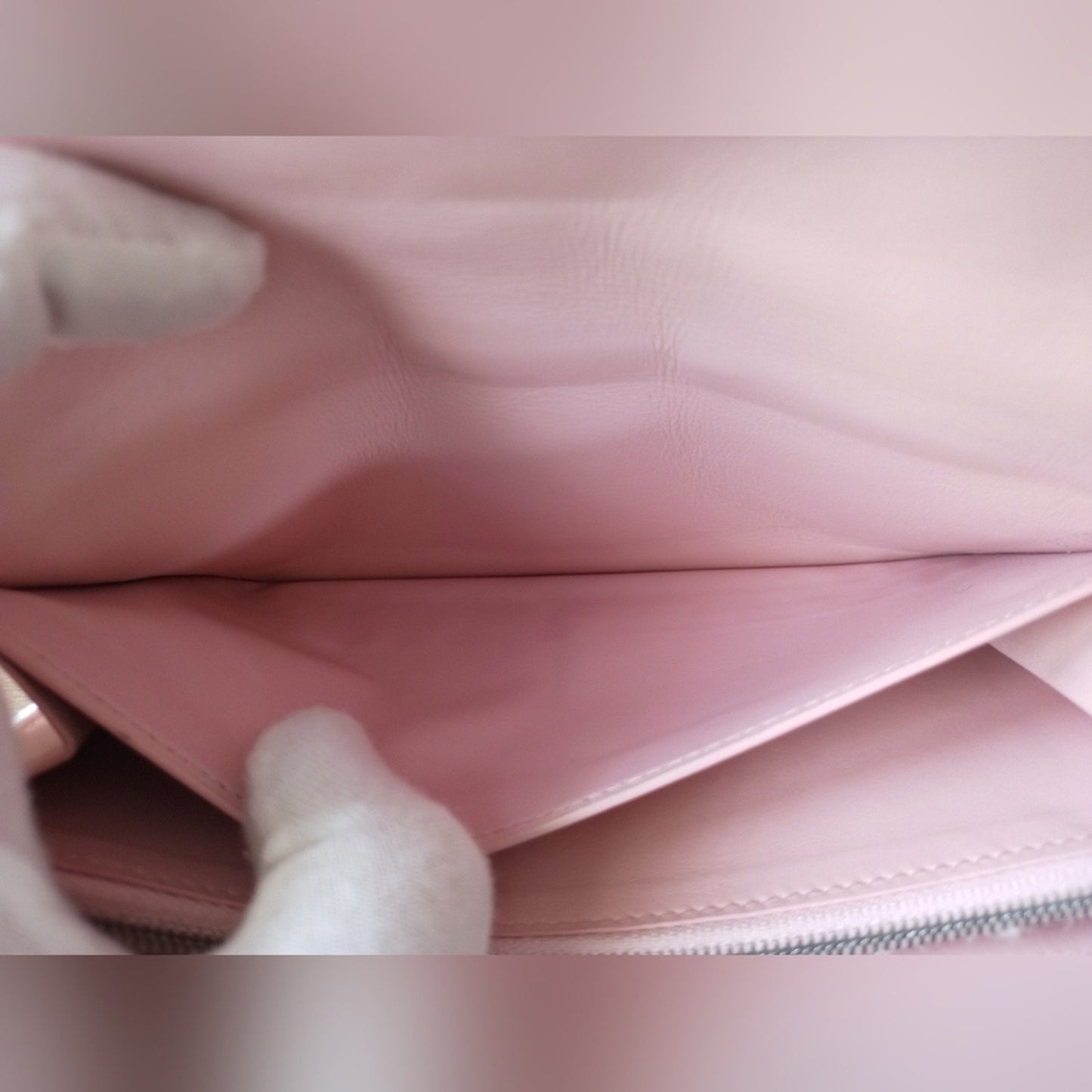 Authentic Louis Vuitton New Wave Pink Calfskin clutch