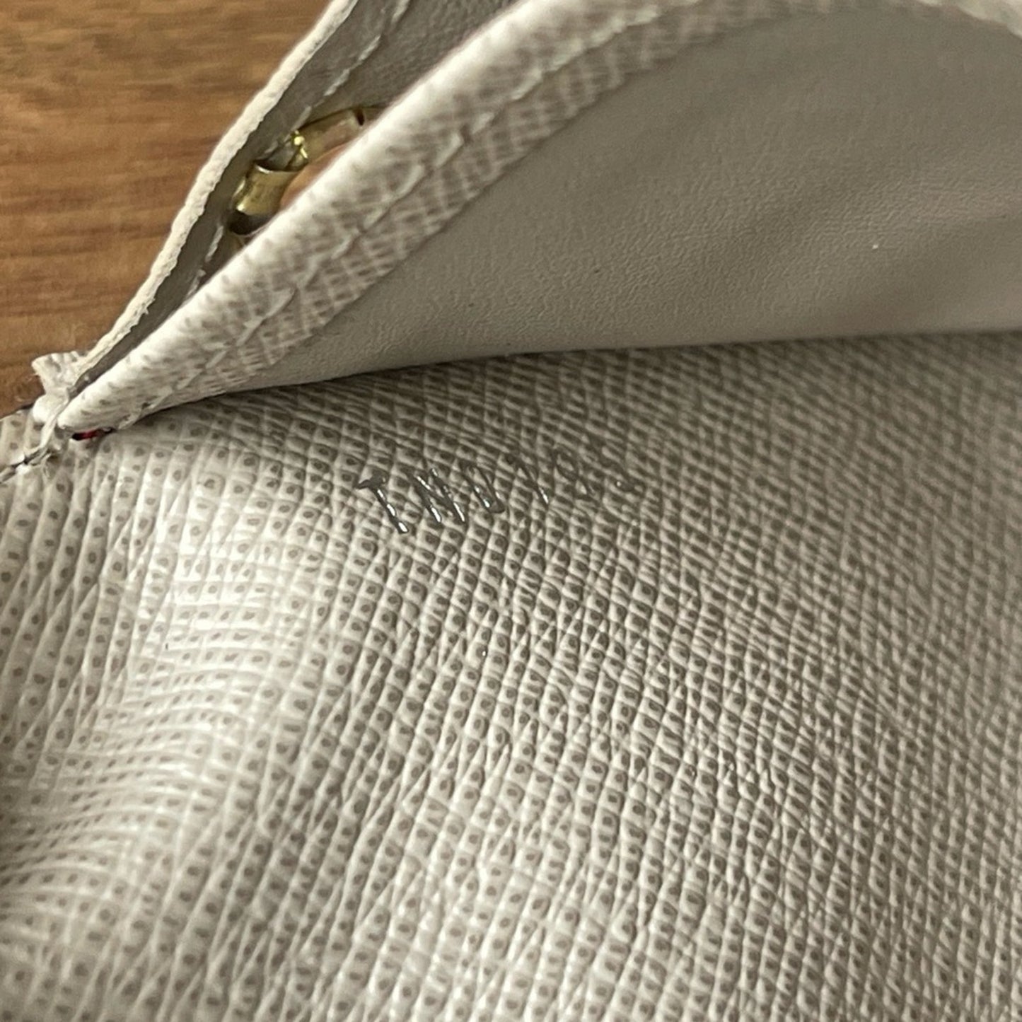 Authentic Louis Vuitton Denim Epi Portefuille Twist Lock Wallet on Chain