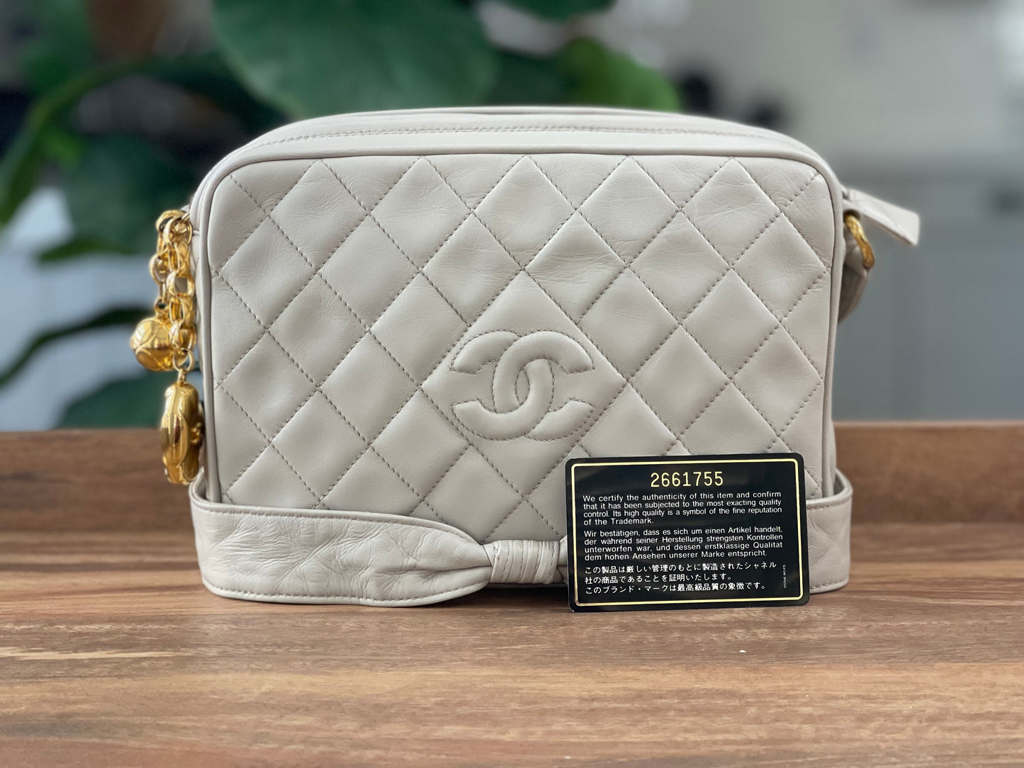 Chanel Matelasse Ivory 1990 Coco crush Crossbody bag