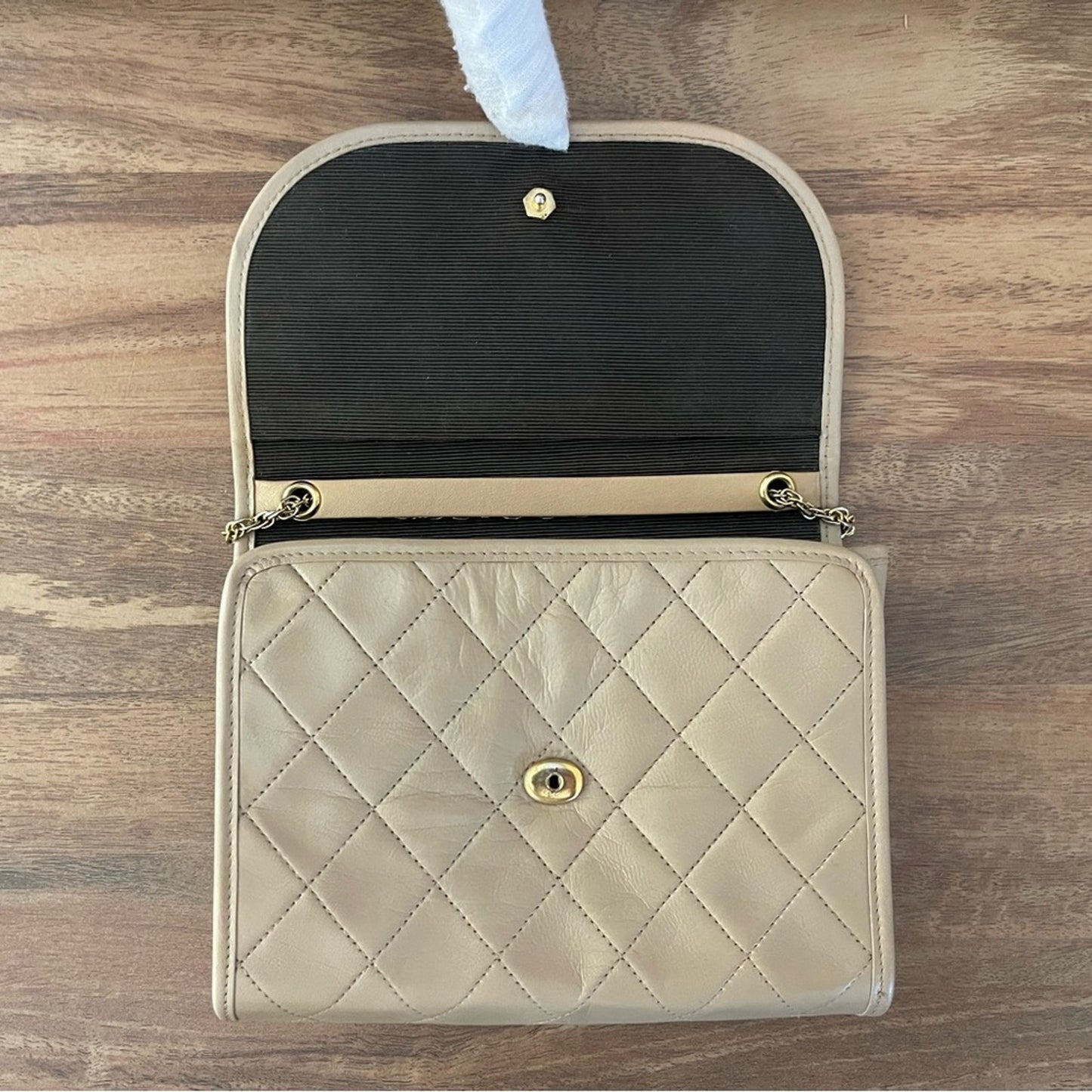 Authentic CHANEL matelasse Lambskin vintage flap Bag