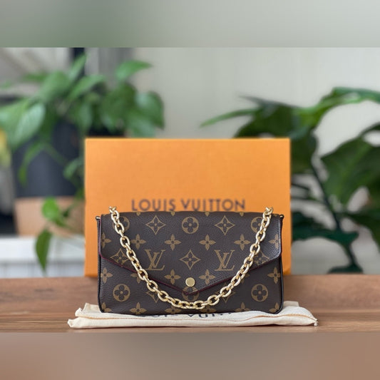 Authentic Louis Vuitton Monogram Felicie Pochette