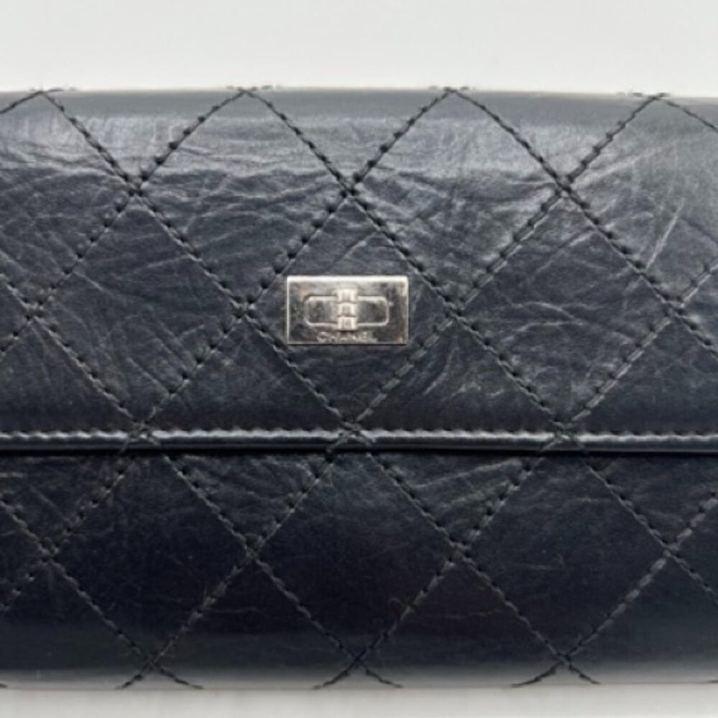 Chanel Black 2.55 Reissue Wallet