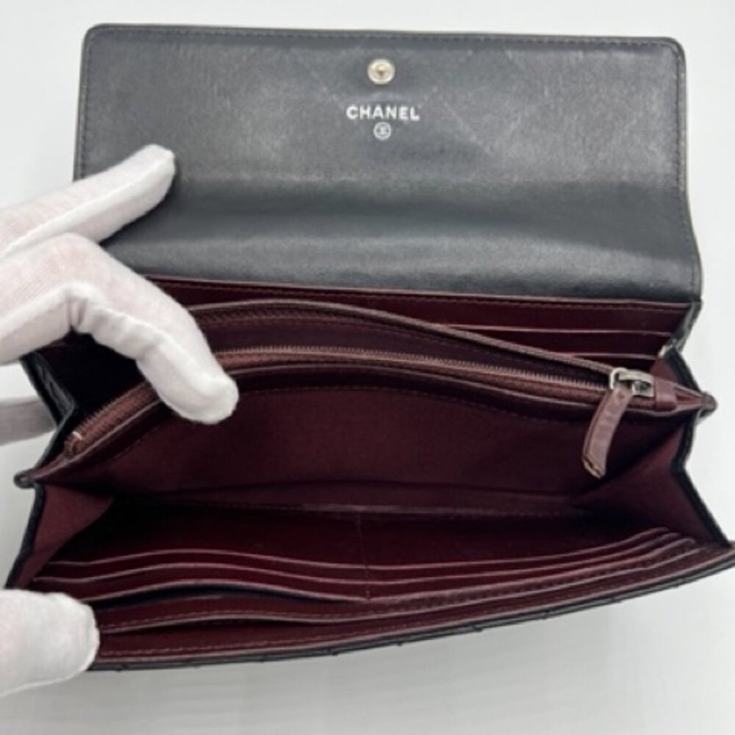 Chanel Black 2.55 Reissue Wallet