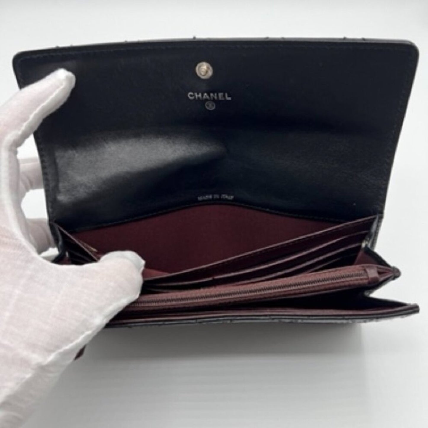 Chanel Black 2.55 Reissue Wallet