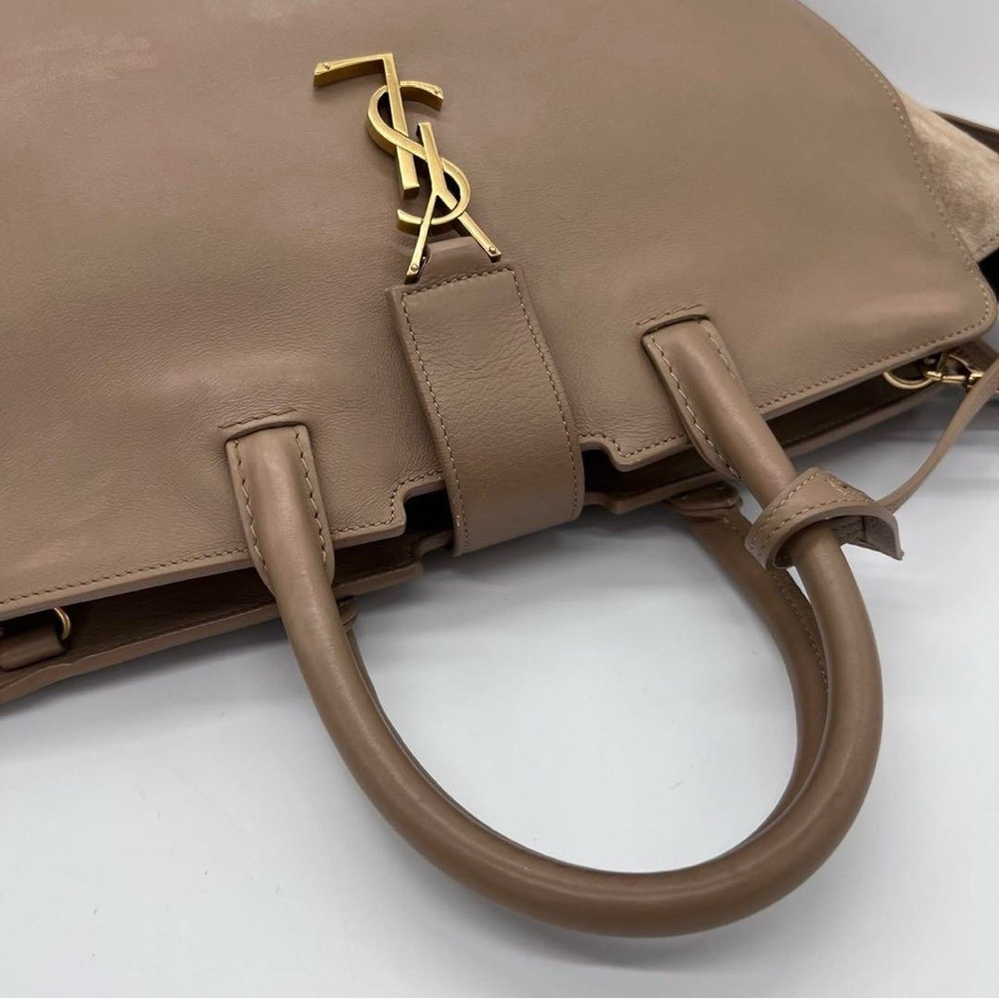 Authentic Yves Saint Laurent Monogram Downtown Cabas two way tote