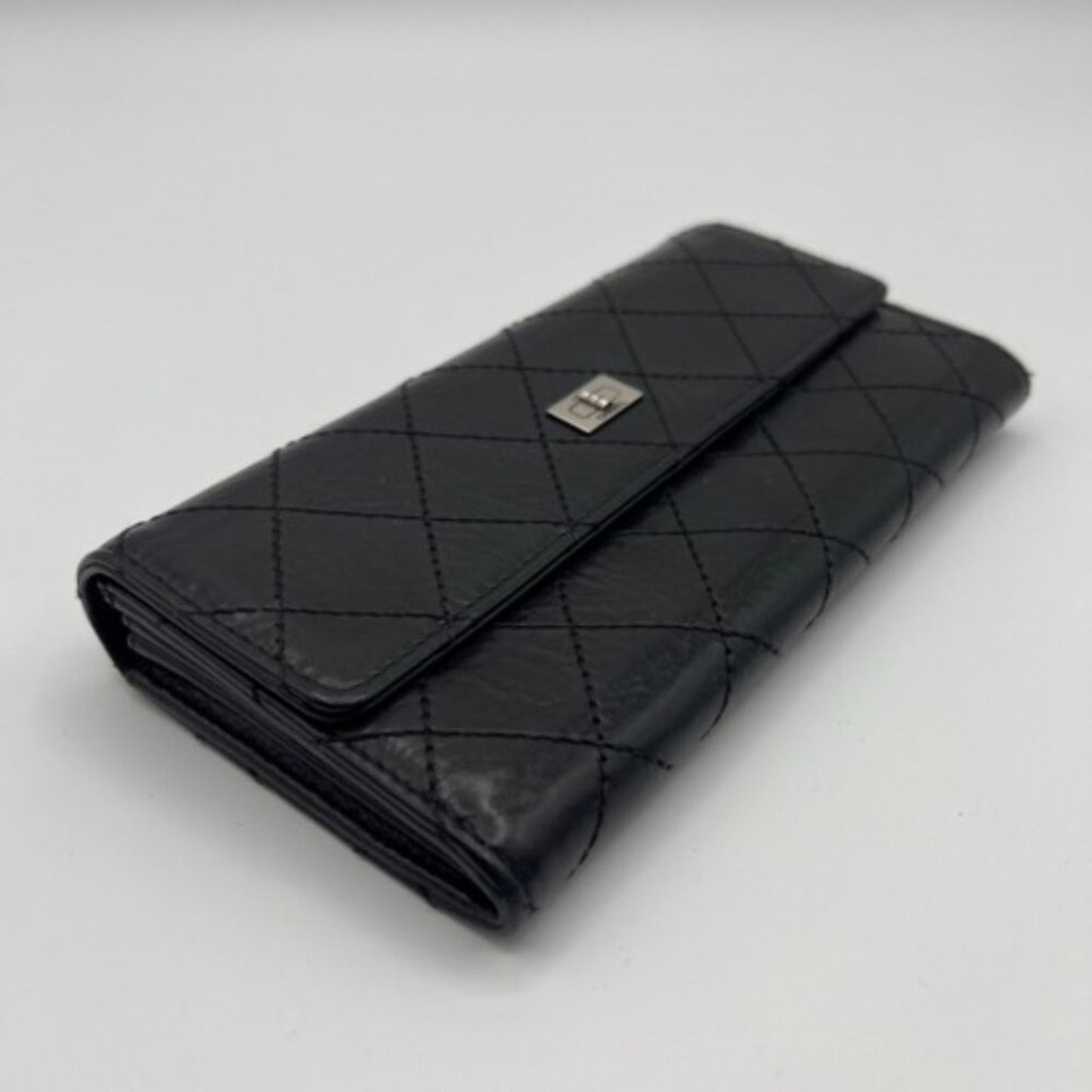 Chanel Black 2.55 Reissue Wallet