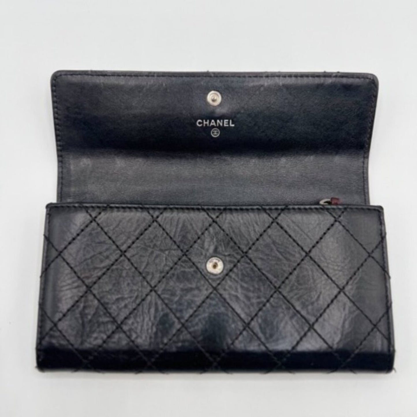 Chanel Black 2.55 Reissue Wallet