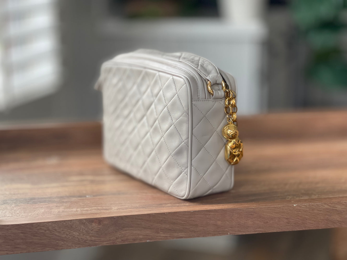 Chanel Matelasse Ivory 1990 Coco crush Crossbody bag