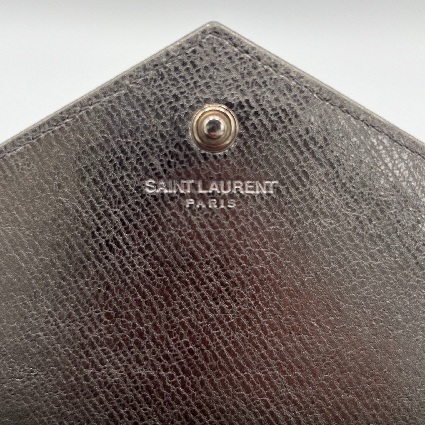 Authentic Yves Saint Laurent gunmetal college Crossbody bag